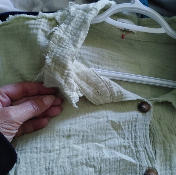 Sage oversized sweater sleeve button up size medium - Picture 6 of 10